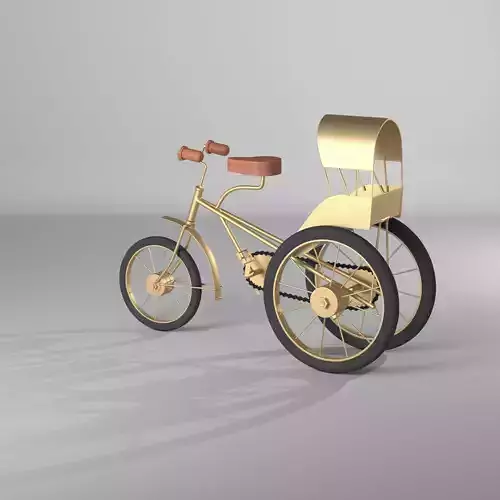 Pylant Metal and Wood Model Tricycle