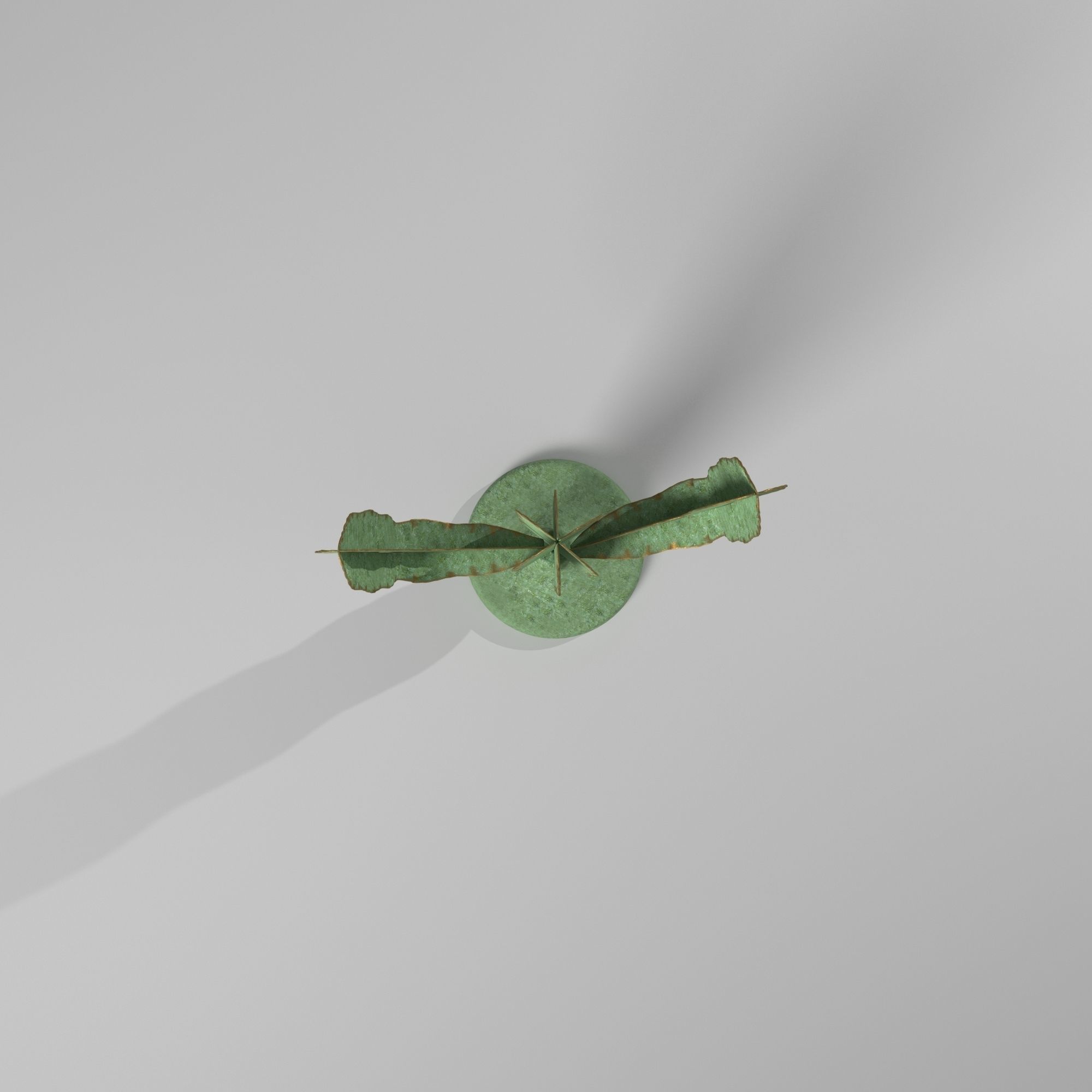 Ransome Metal Cactus Sculpture 3D model_3