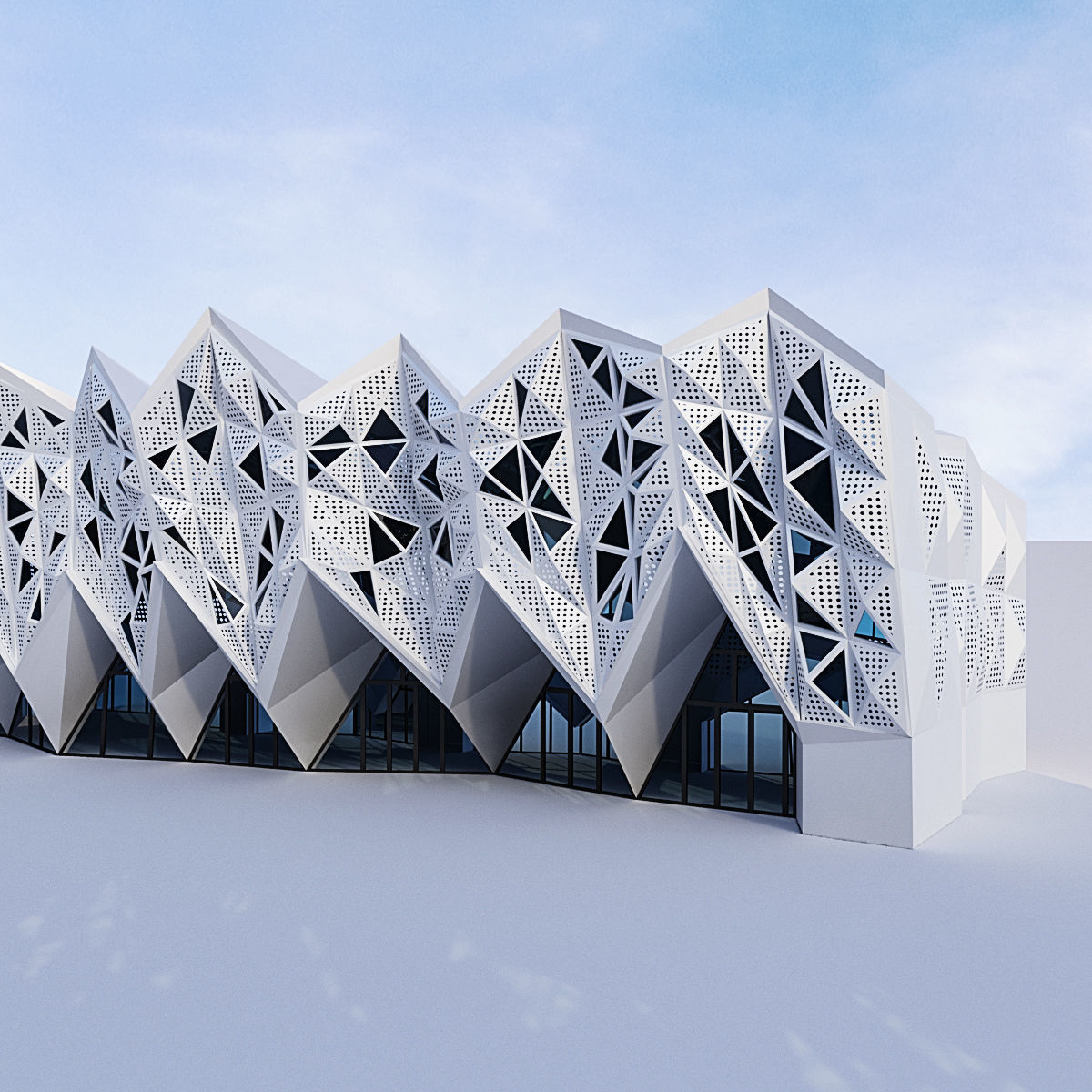 Futuristic building collection 4x 4 _20