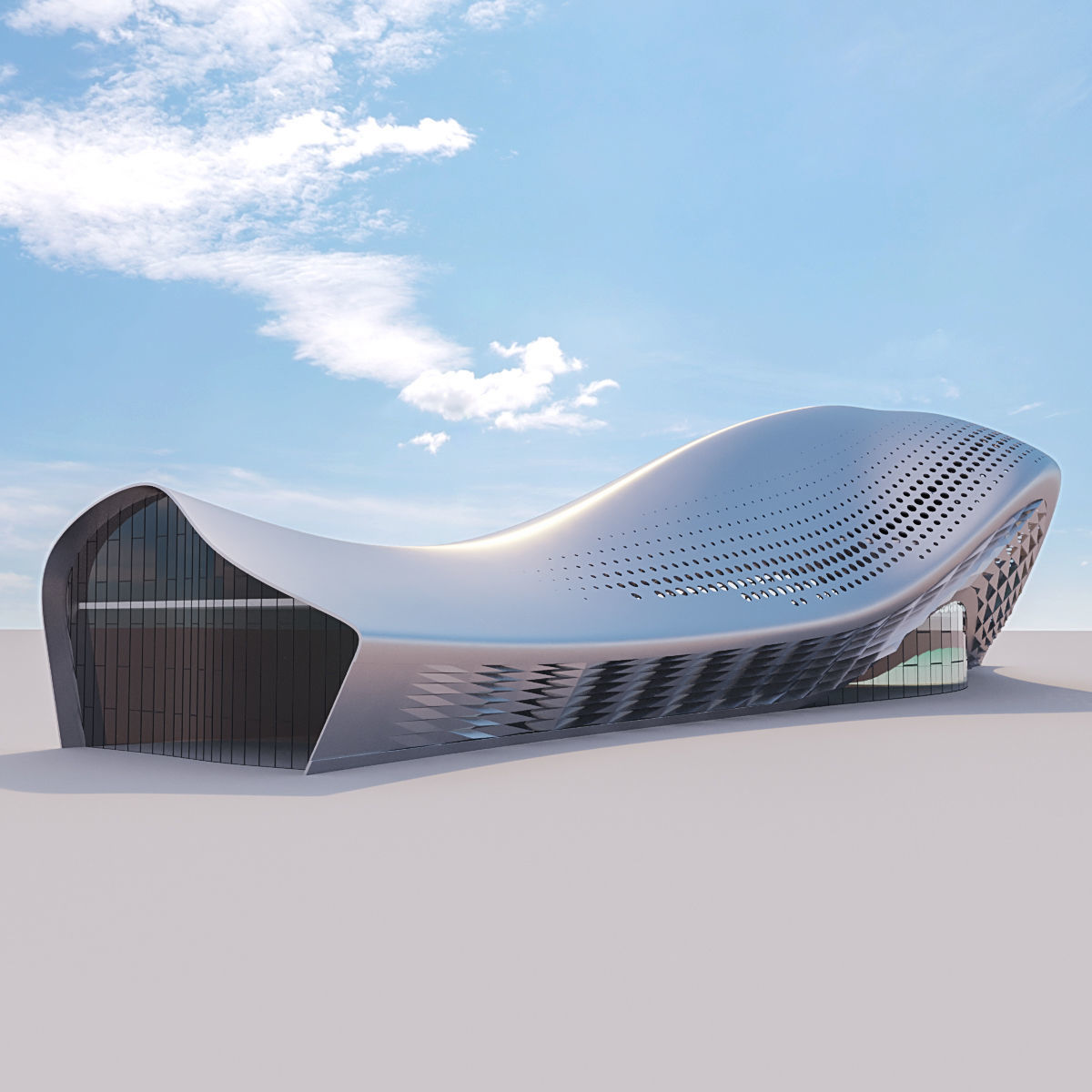 Futuristic building collection 4x 4 _3