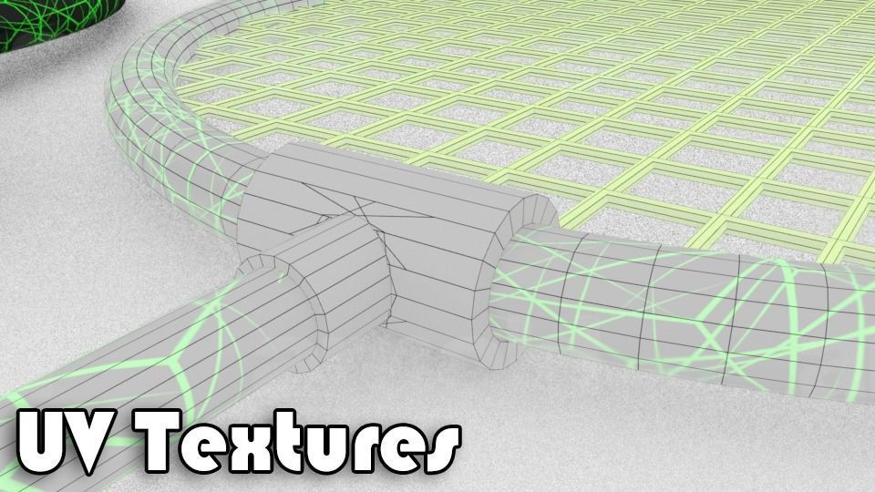 Badminton Set Model  Racket  Shuttlecock  Low-poly 3D model_11