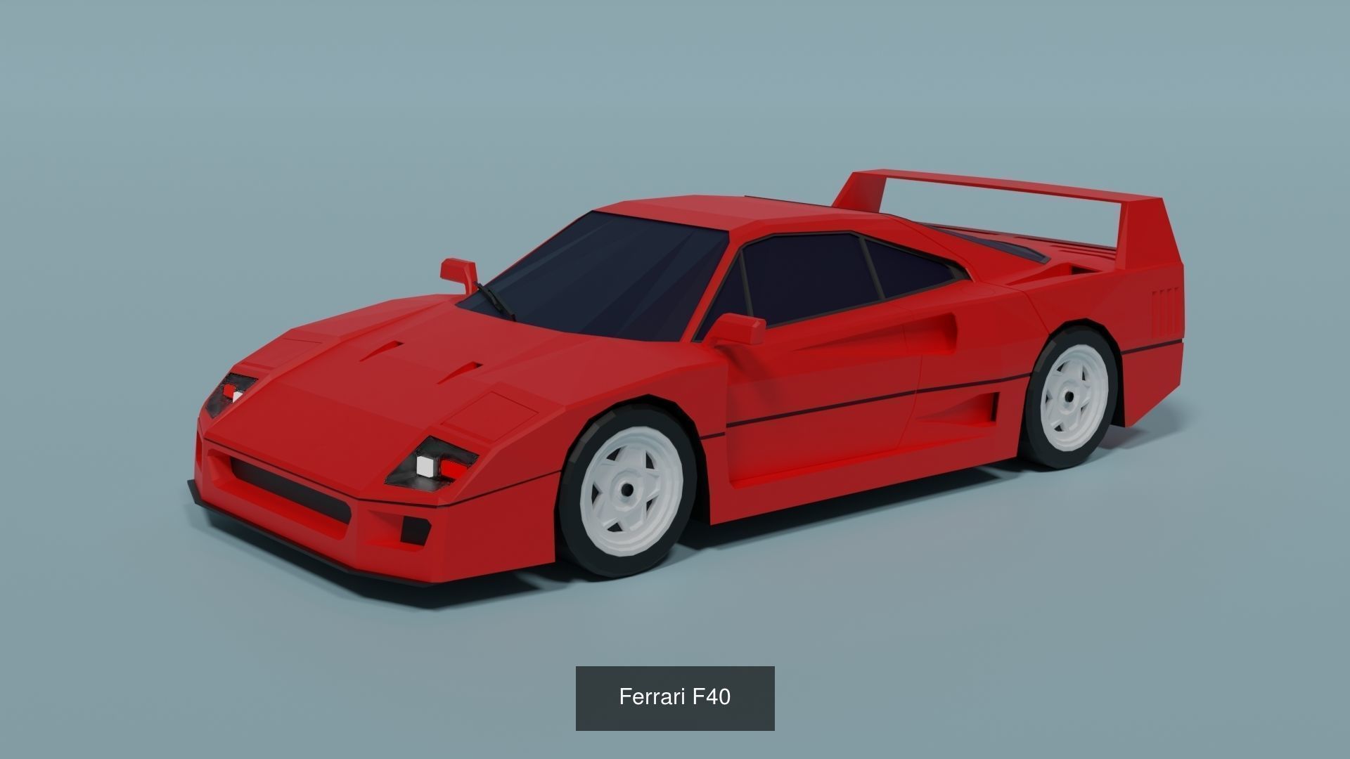 Low Poly Cars Pack 3D Model Collection_2