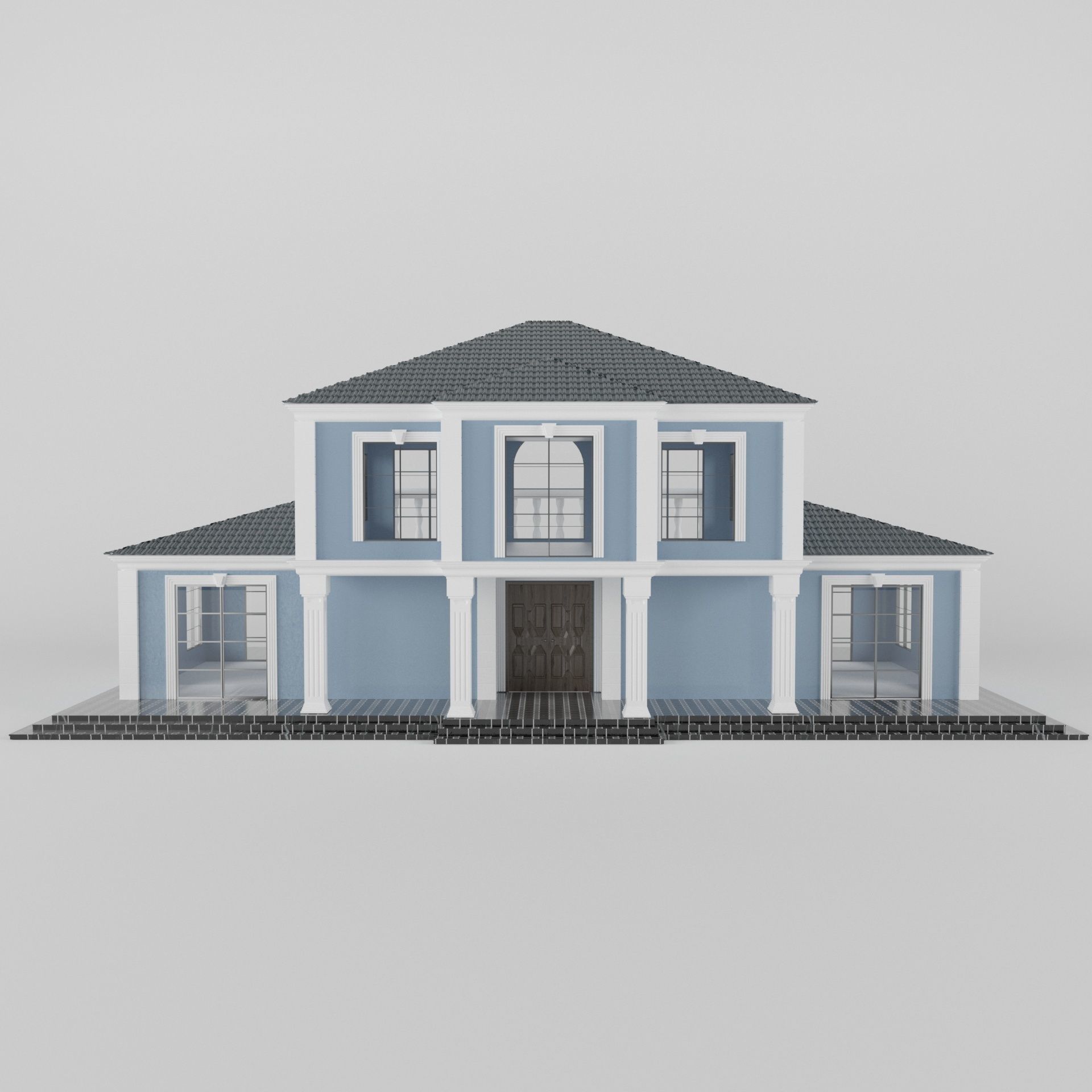 Villa01 house 3D model_4