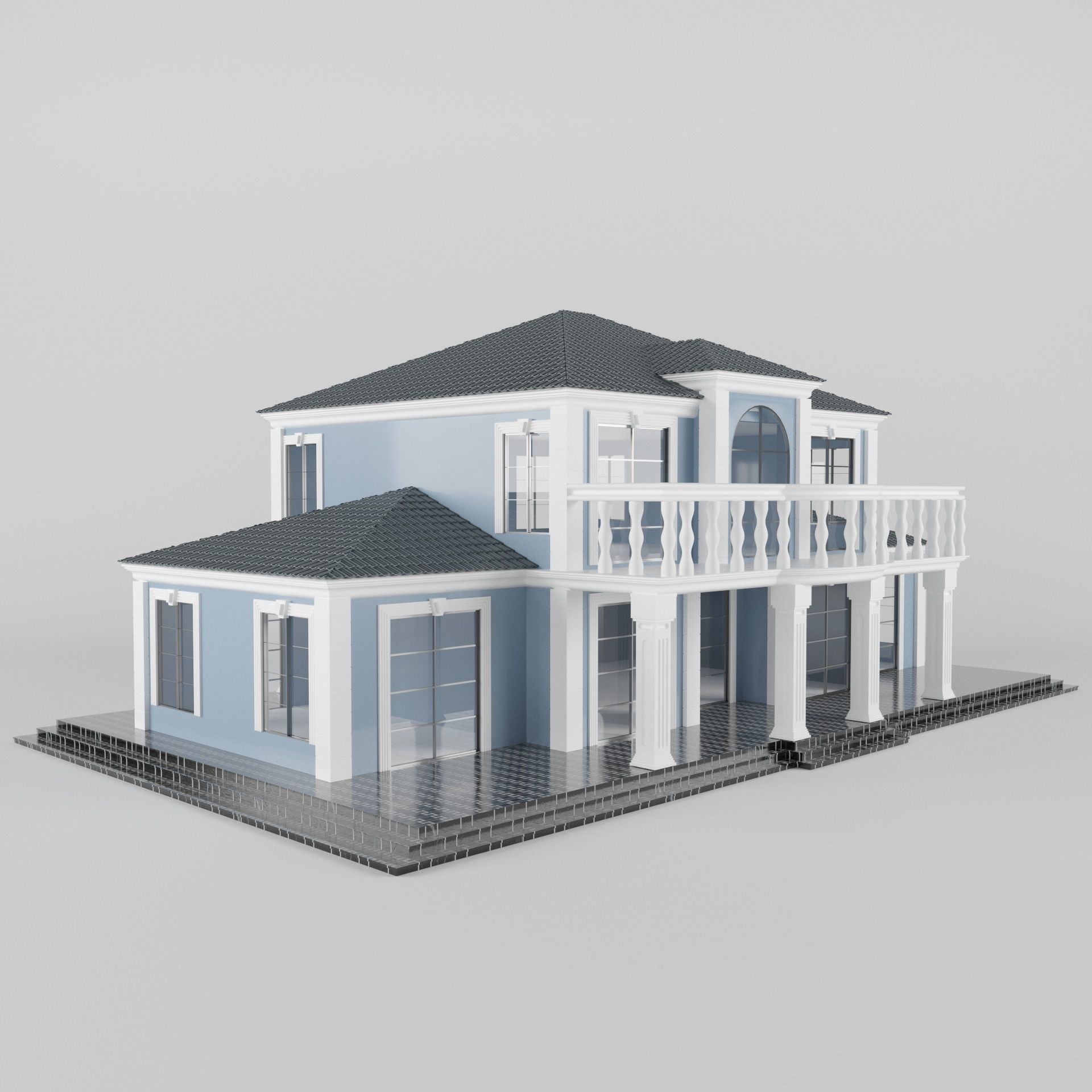 Villa01 house 3D model_5