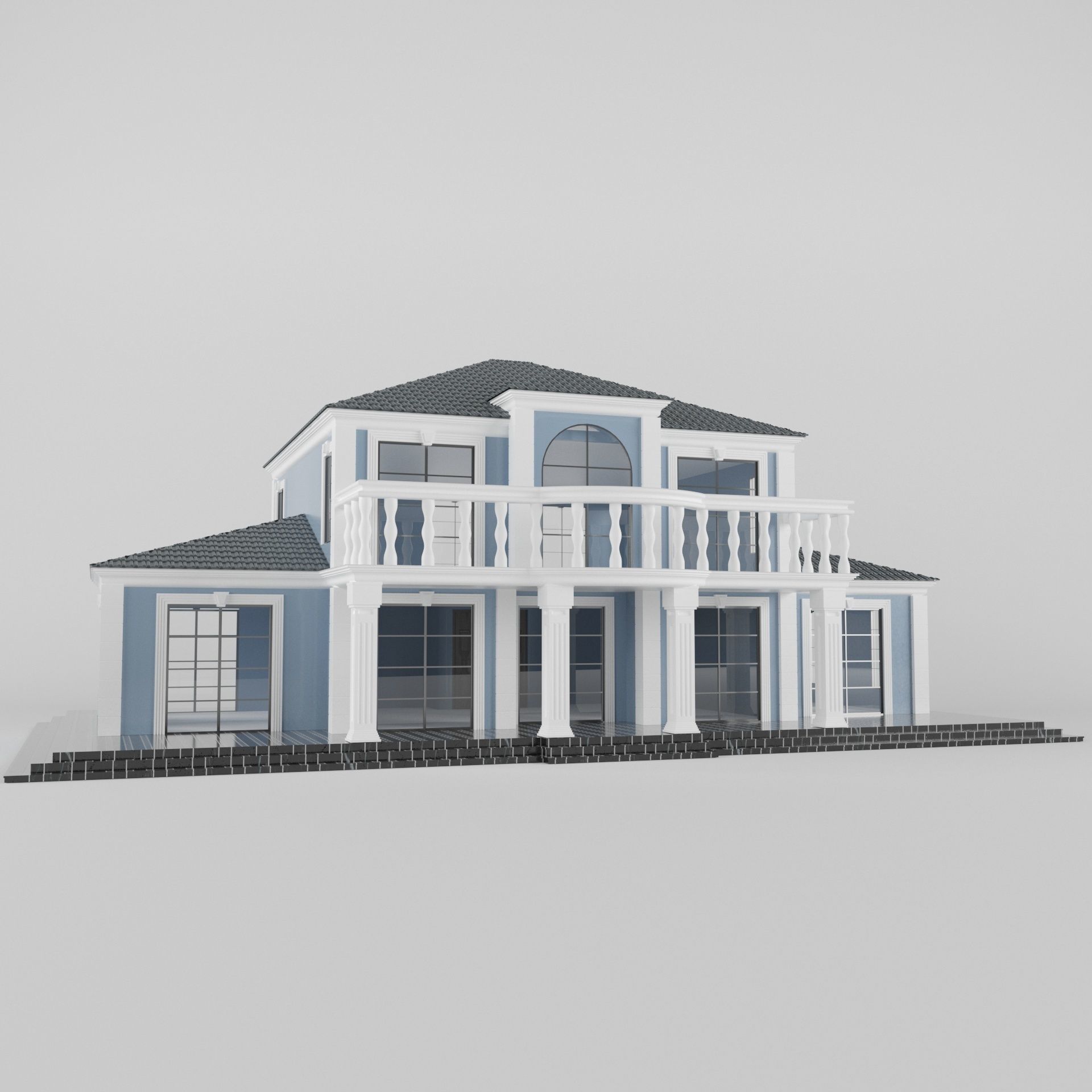 Villa01 house 3D model_8