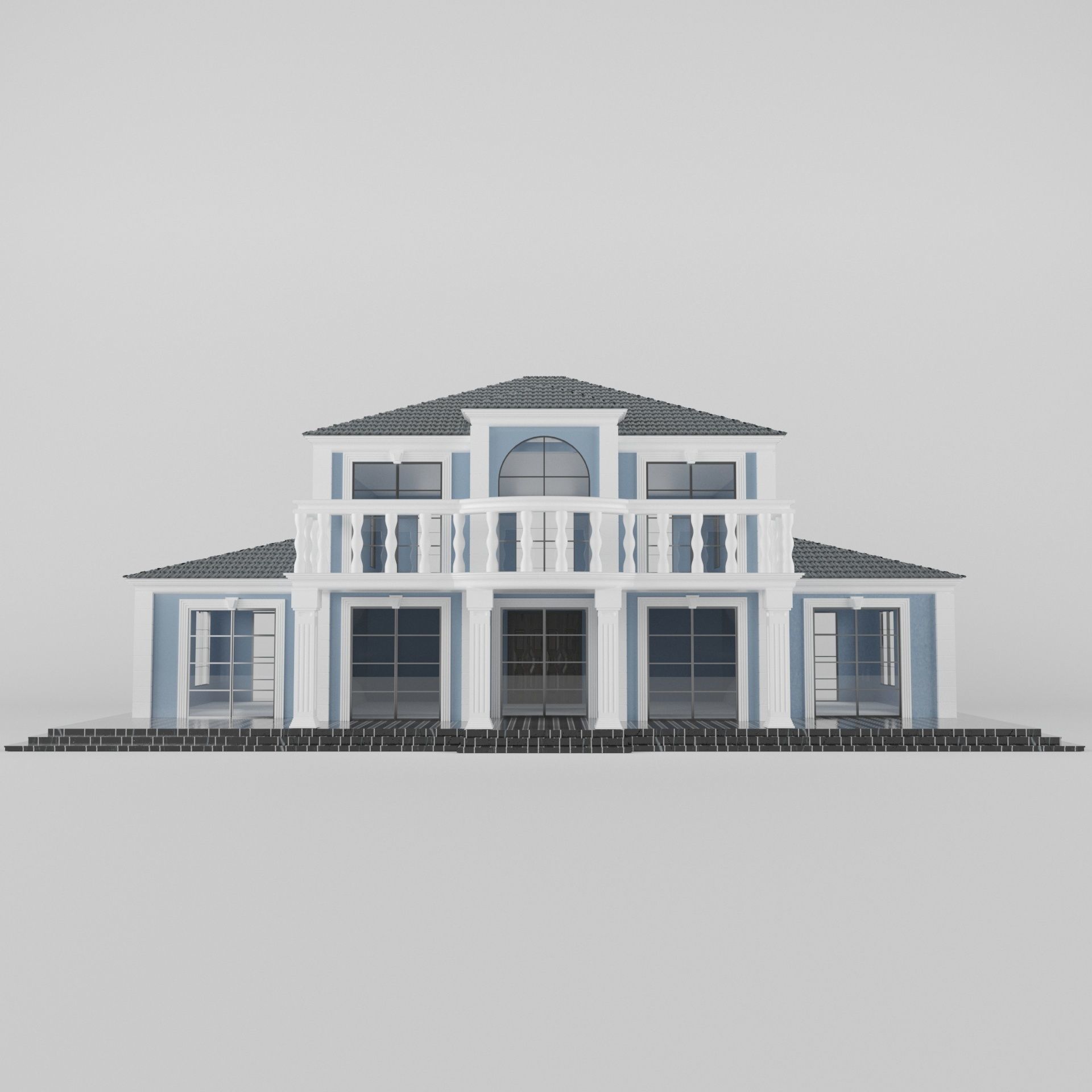 Villa01 house 3D model_3