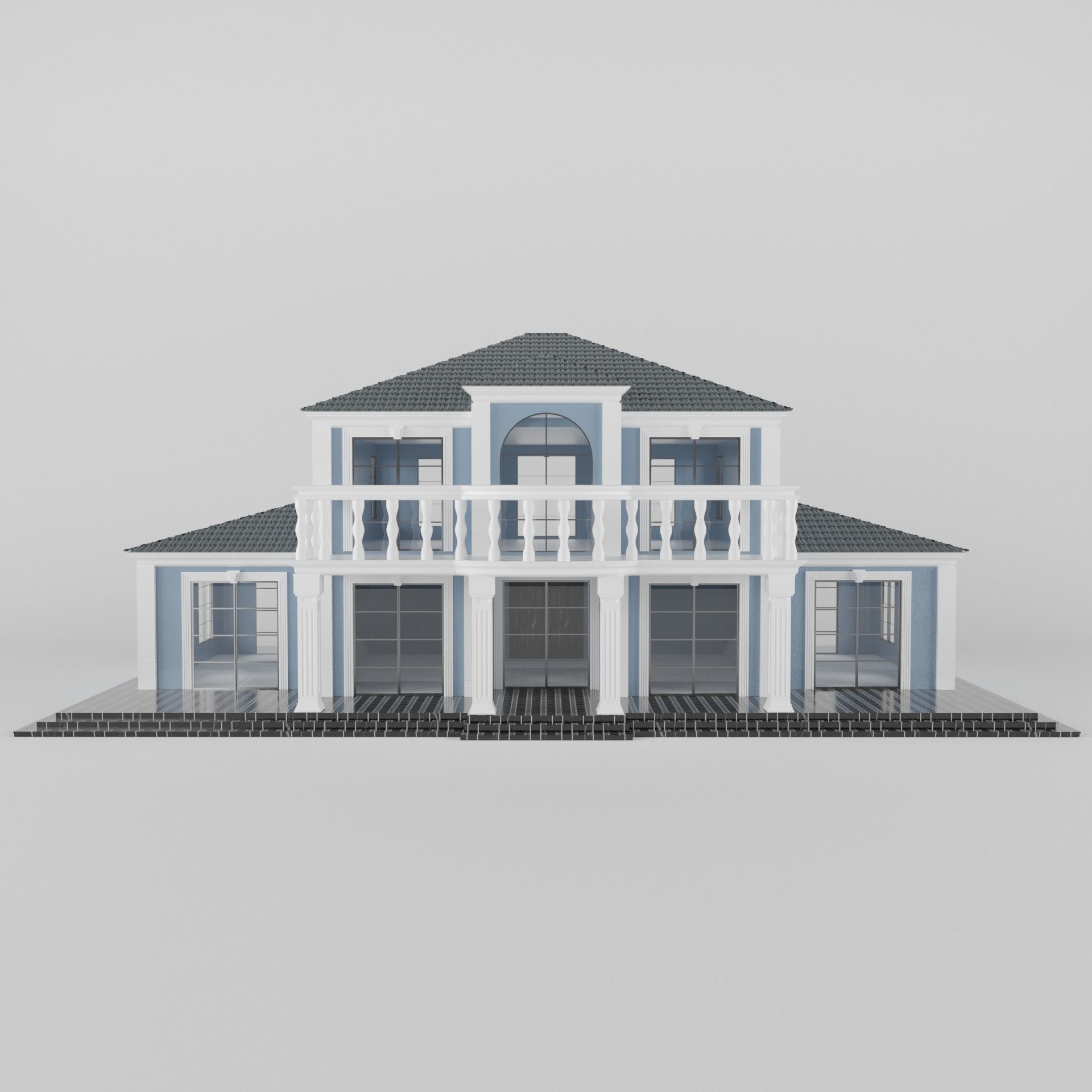 Villa01 house 3D model_7