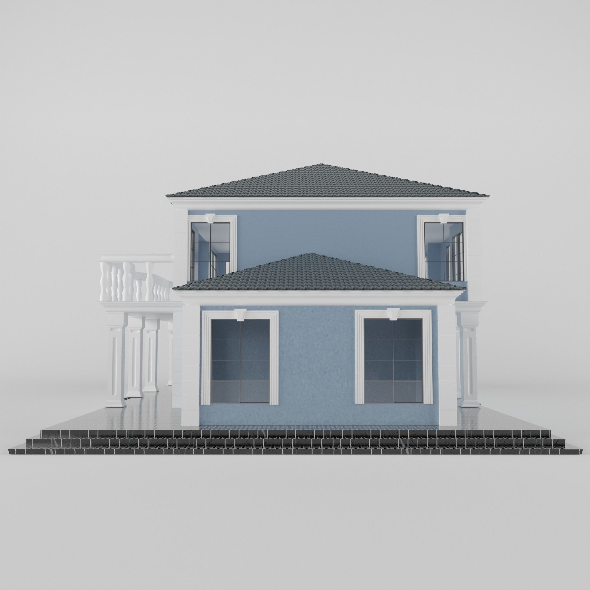 Villa01 house 3D model_12