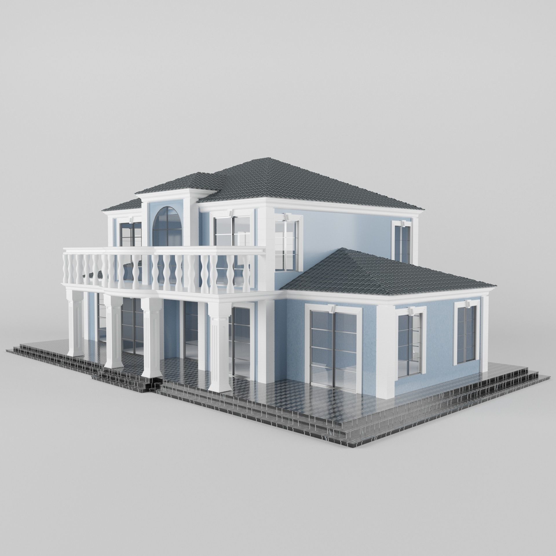 Villa01 house 3D model_6