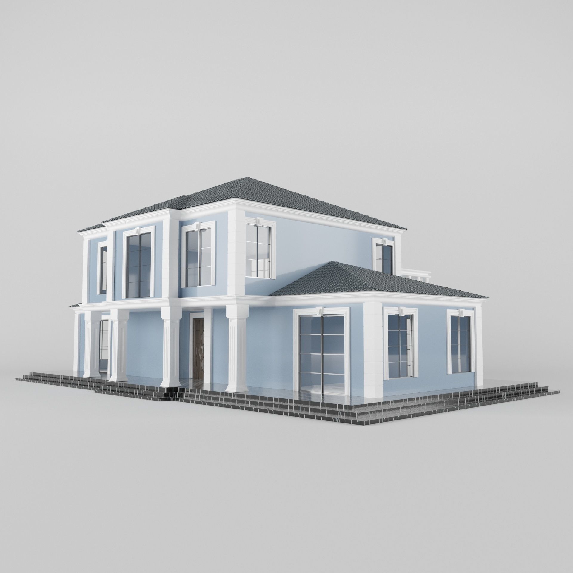 Villa01 house 3D model_11