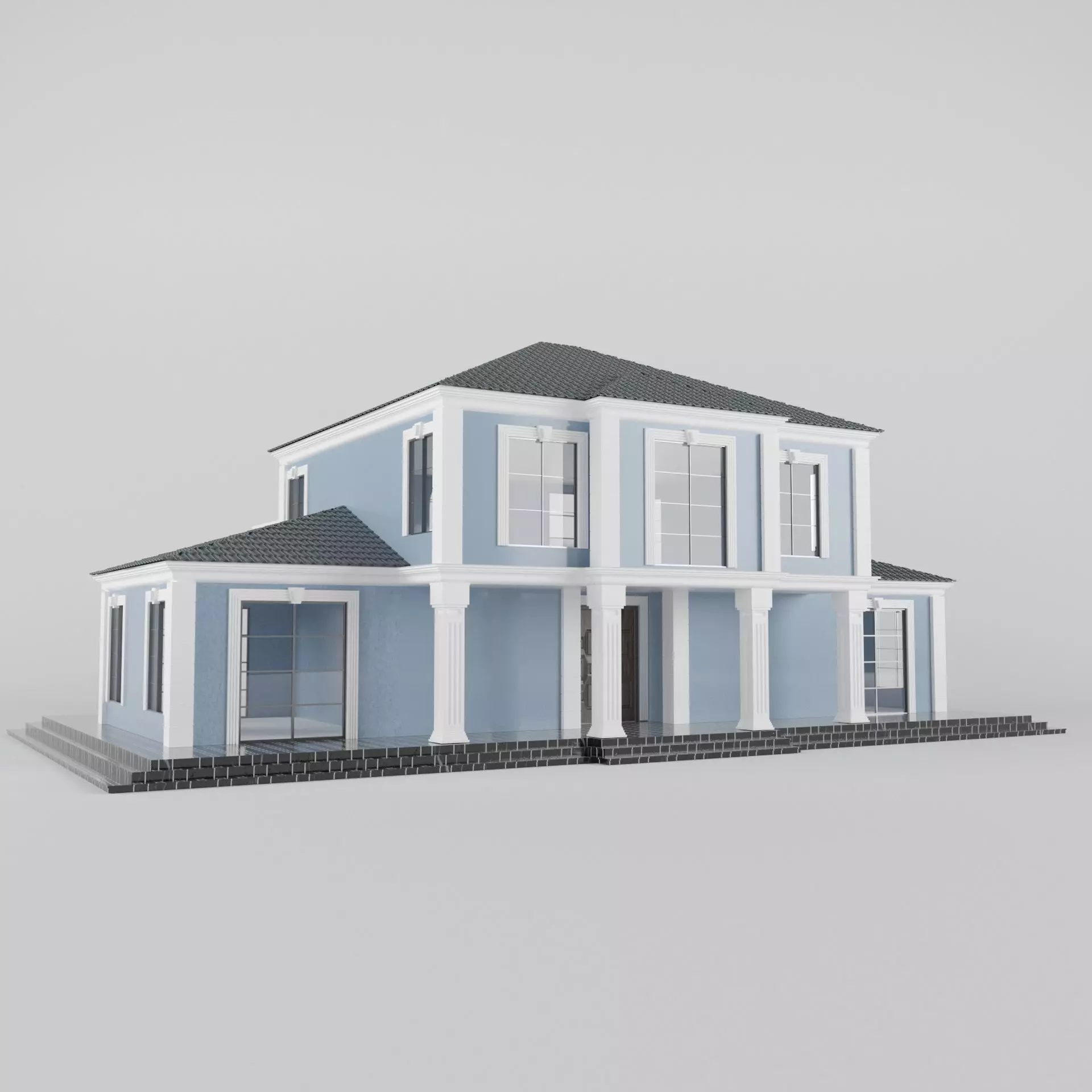 Villa01 house 3D model_0
