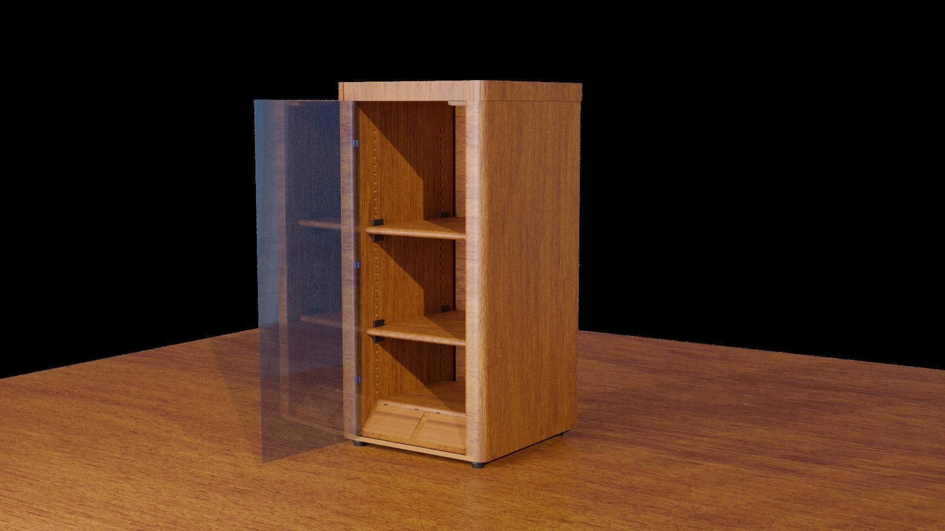 Wood Safe Almari 3D model_2