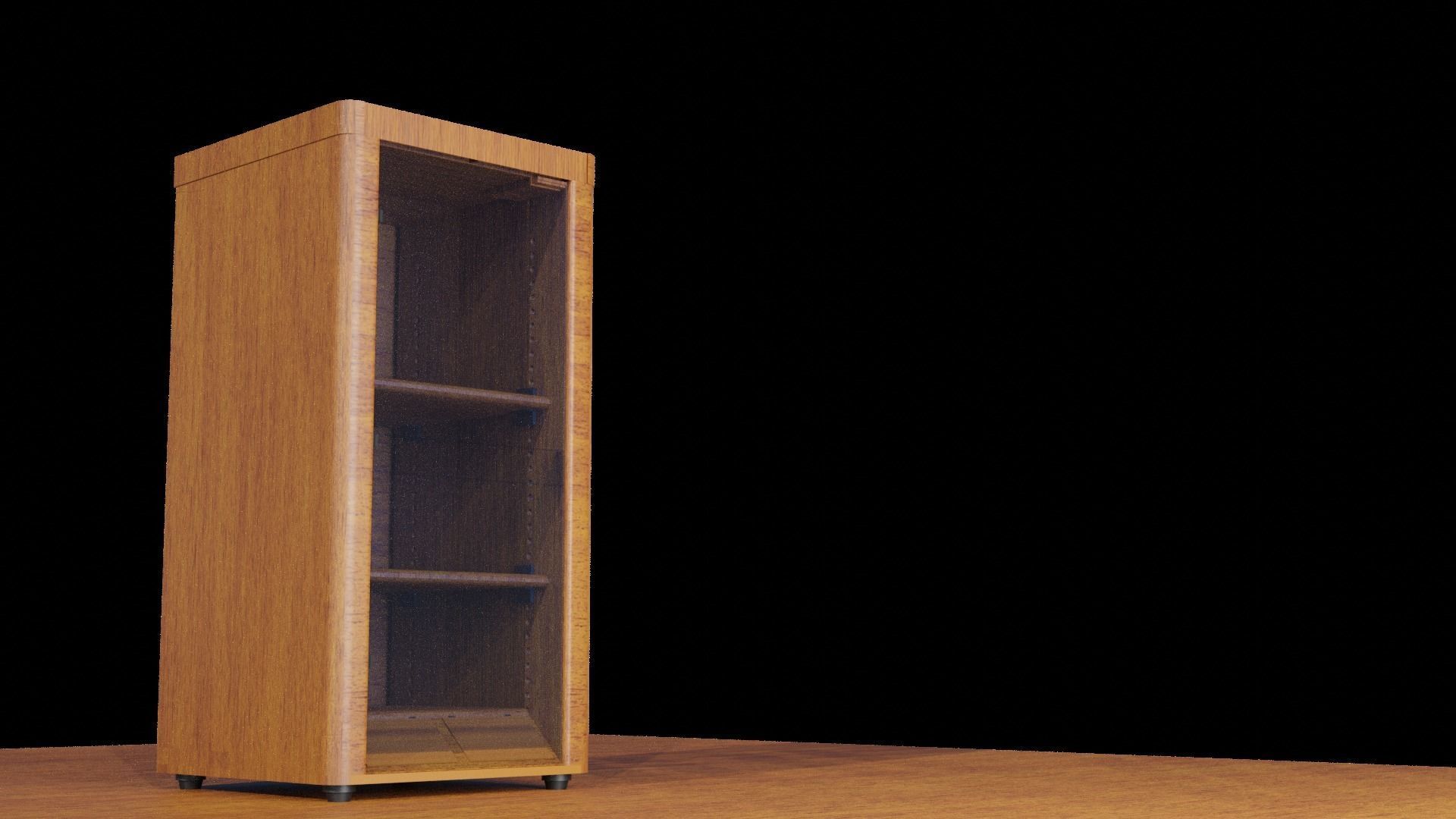 Wood Safe Almari 3D model_1