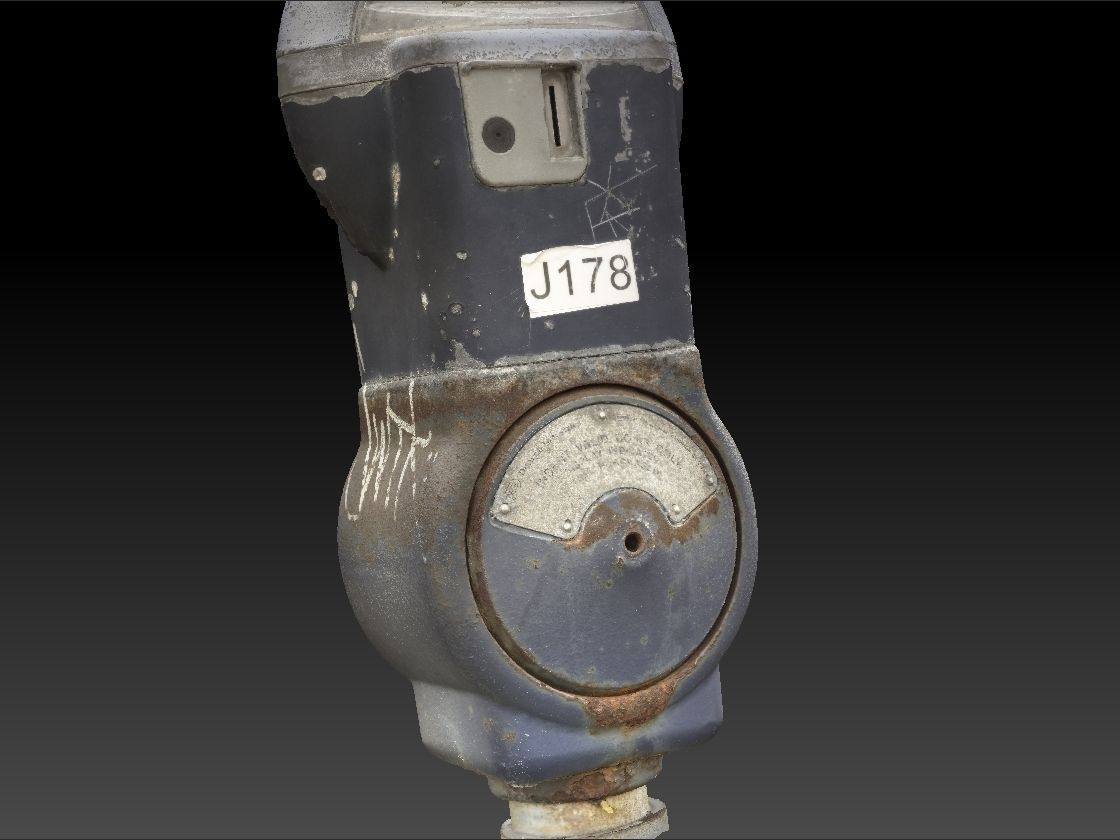 Long Beach Parking Meter 3D model_7