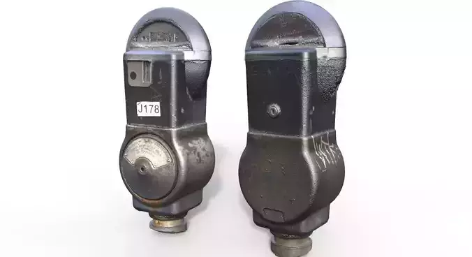 Long Beach Parking Meter 3D model