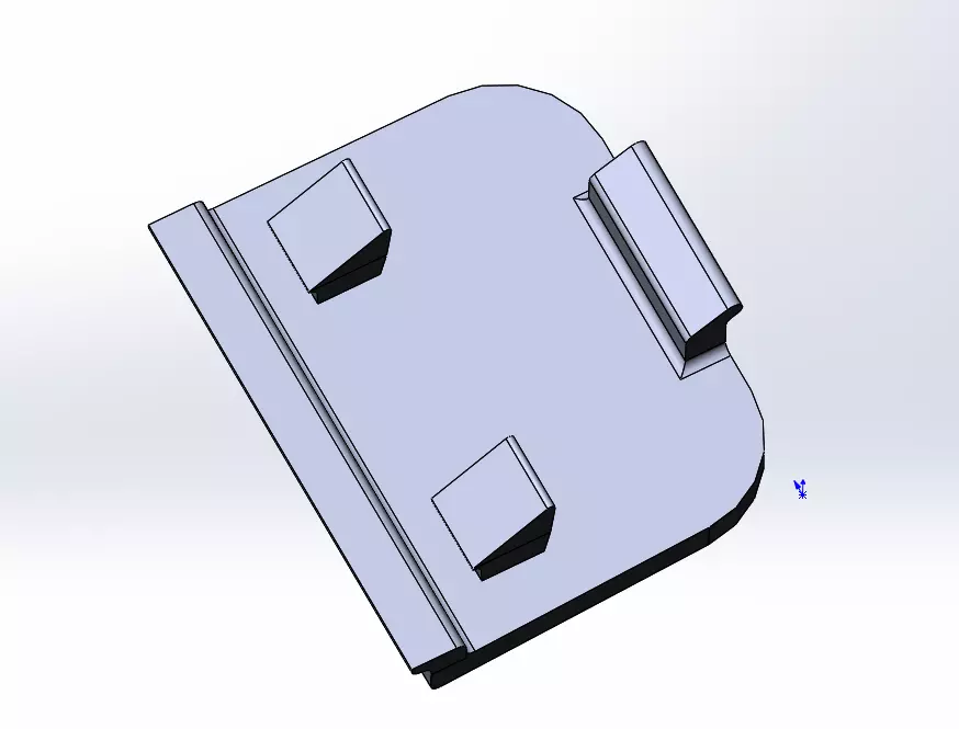 Plug for a front bumper on Mercedes W210 3D print model_0