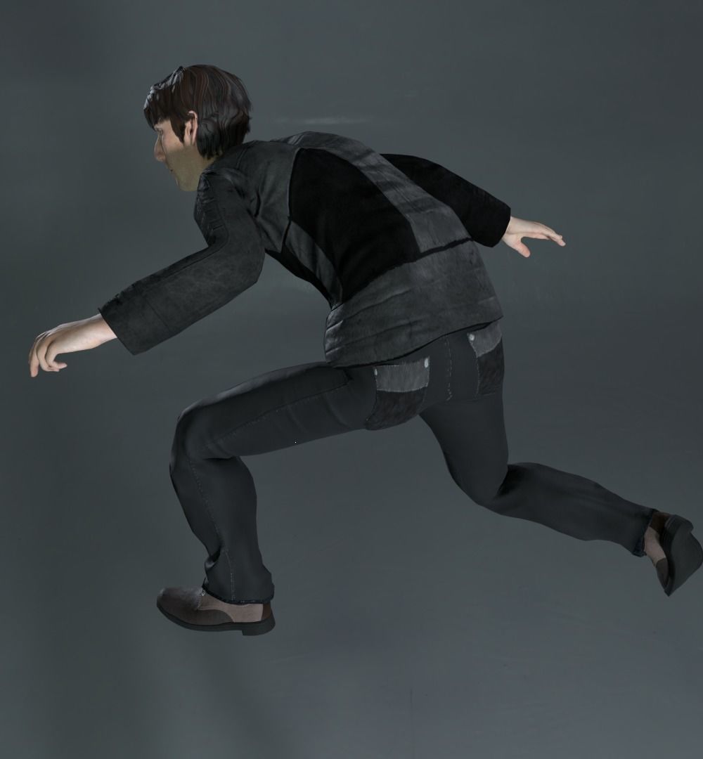 Rigged Male Character 2 3D model_4