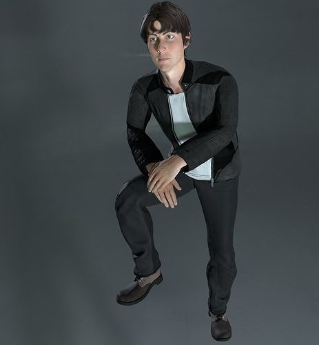 Rigged Male Character 2 3D model