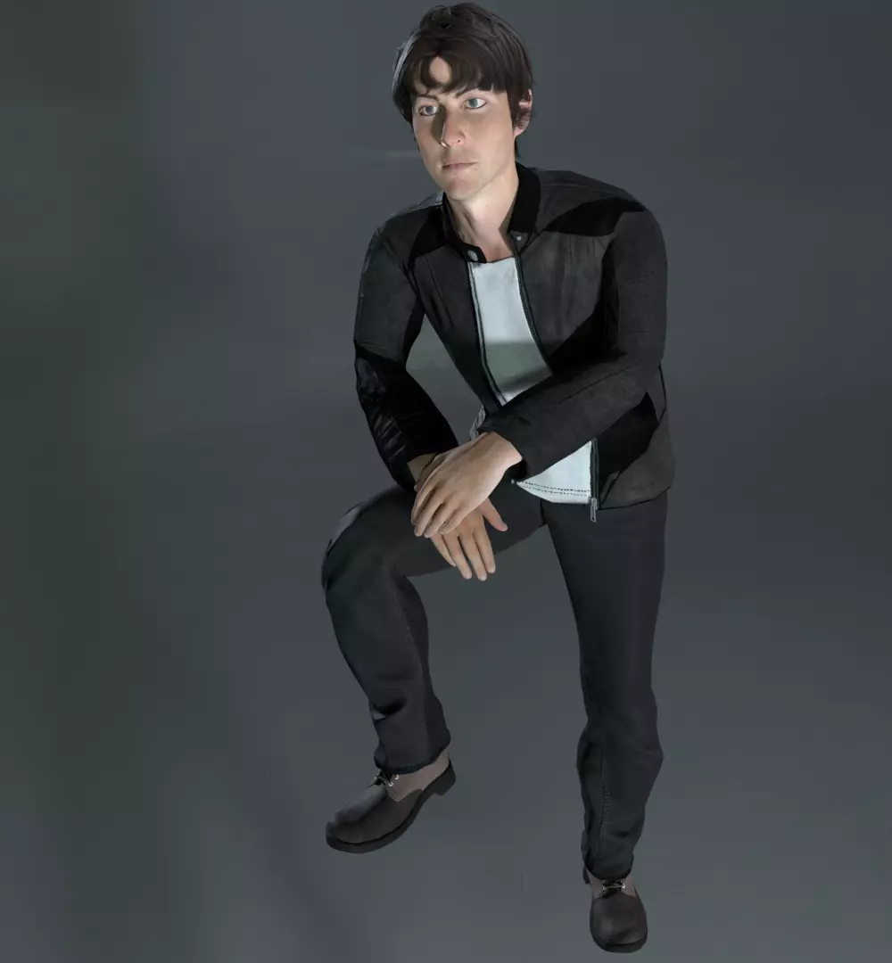 Rigged Male Character 2 3D model_0