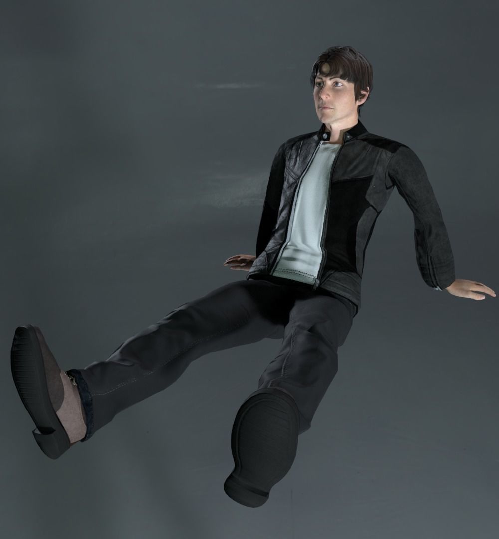 Rigged Male Character 2 3D model_1