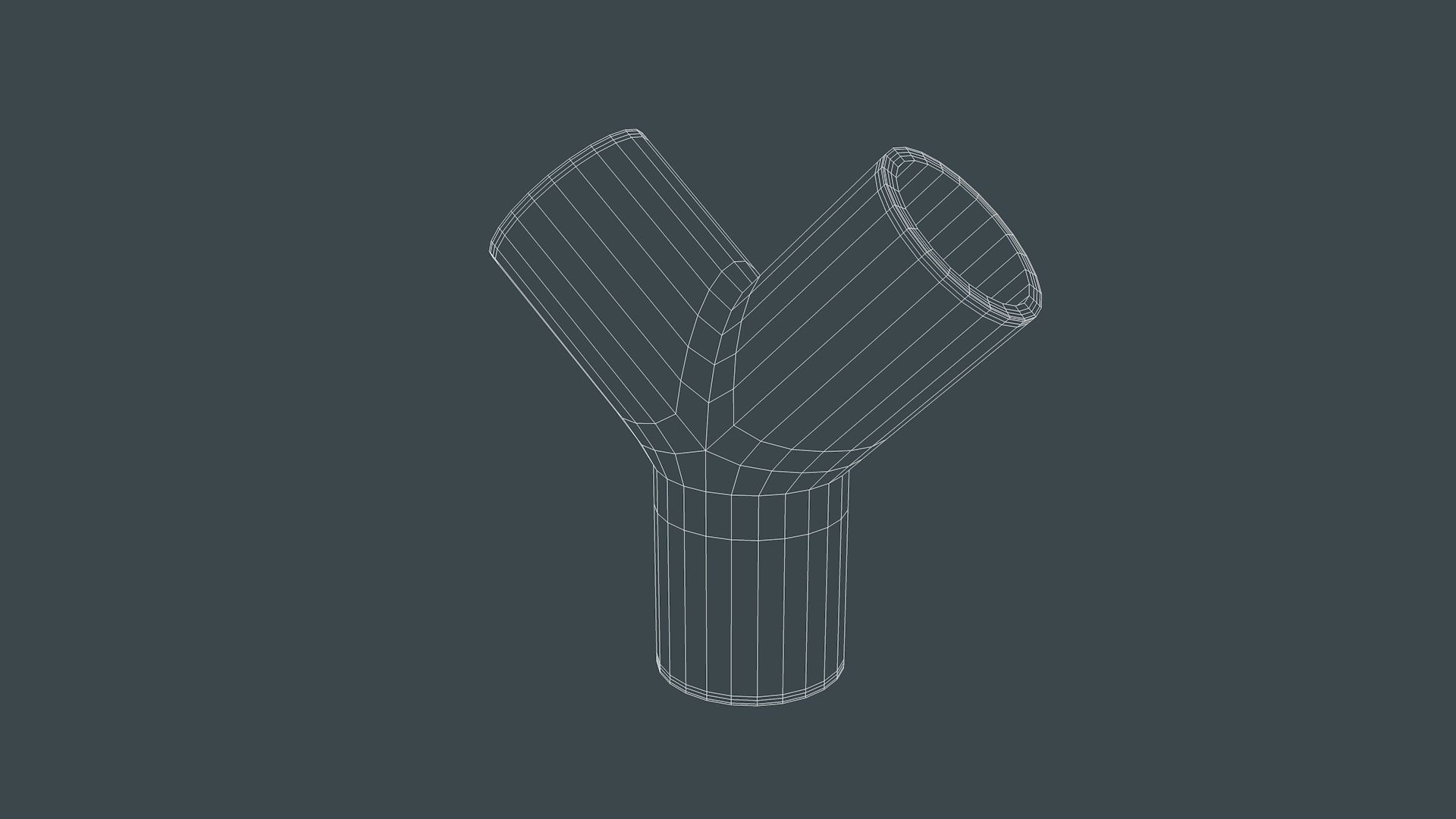 Pipe Connectors - Set of 3 3D Model Collection_12