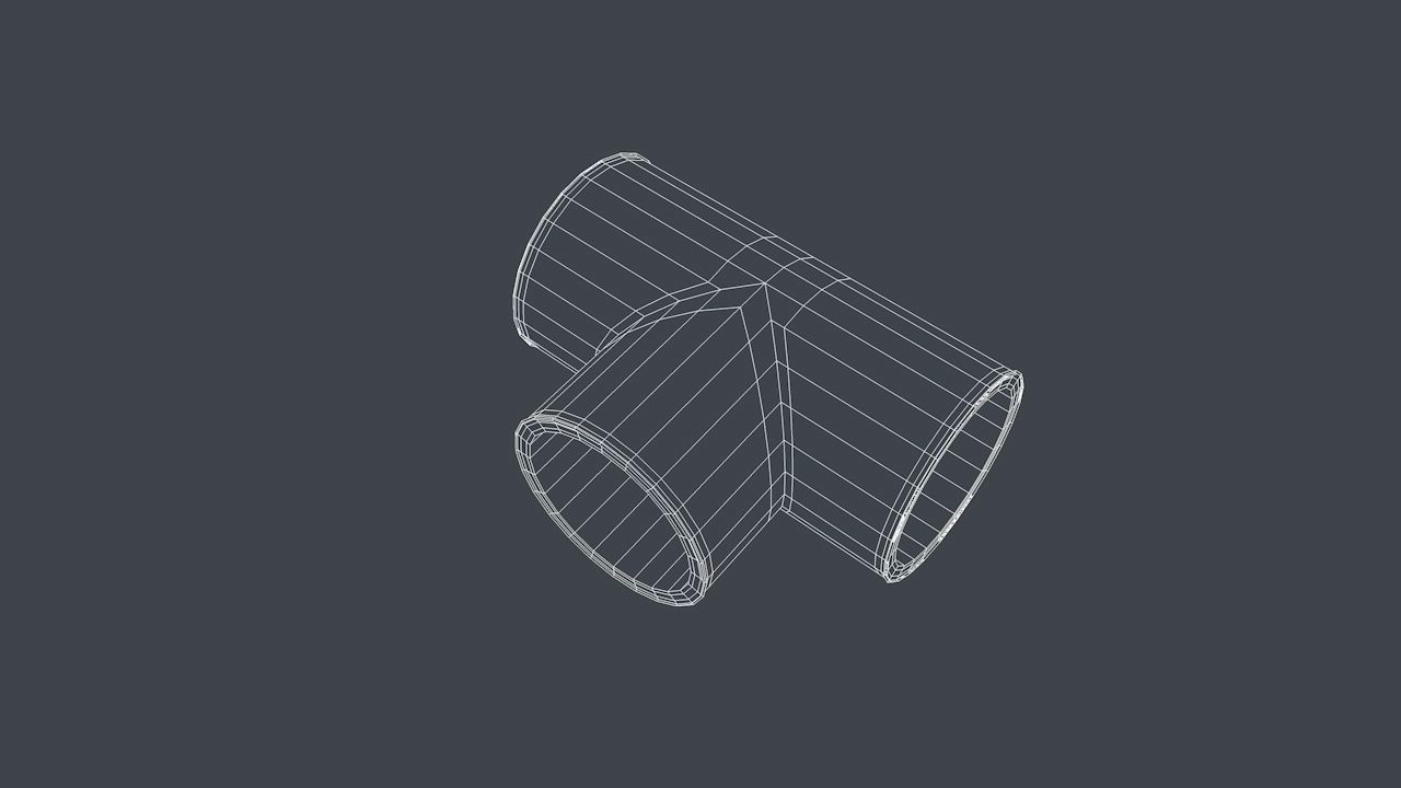 Pipe Connectors - Set of 3 3D Model Collection_8