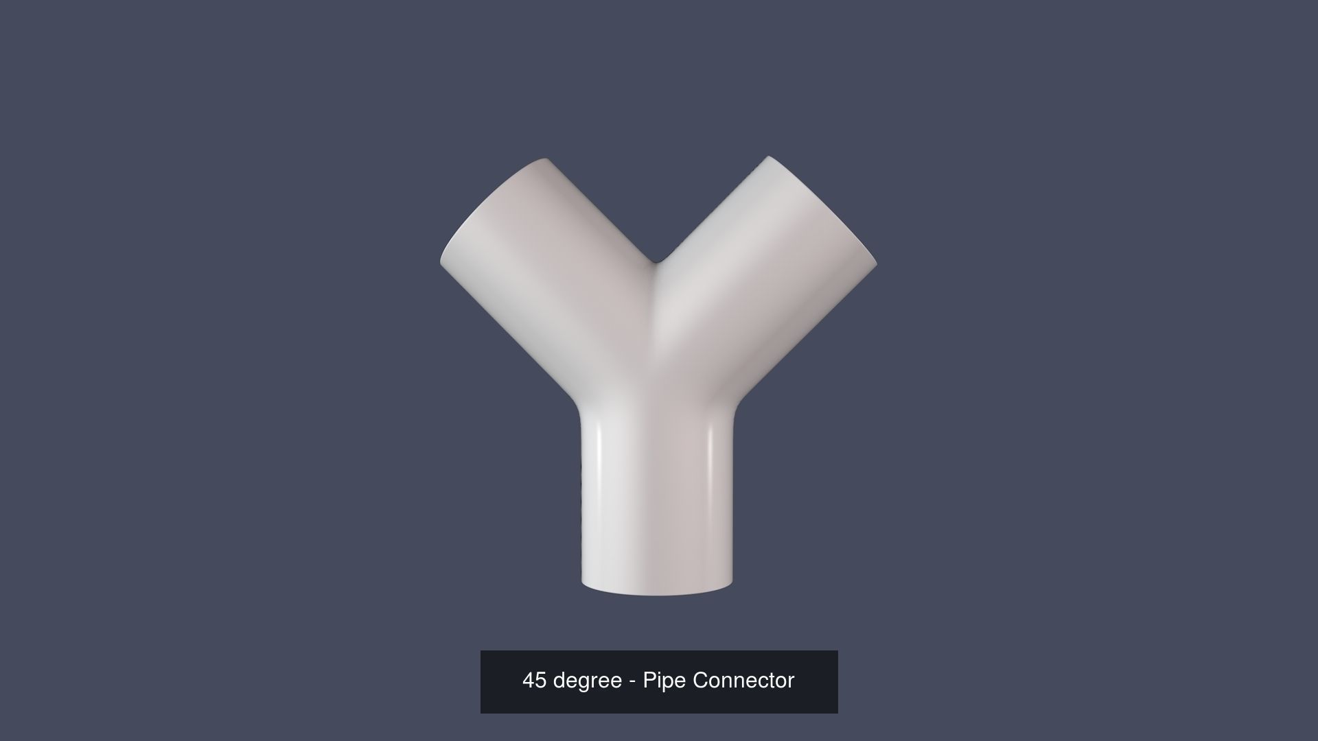Pipe Connectors - Set of 3 3D Model Collection_3
