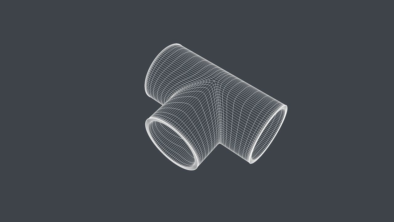 Pipe Connectors - Set of 3 3D Model Collection_7