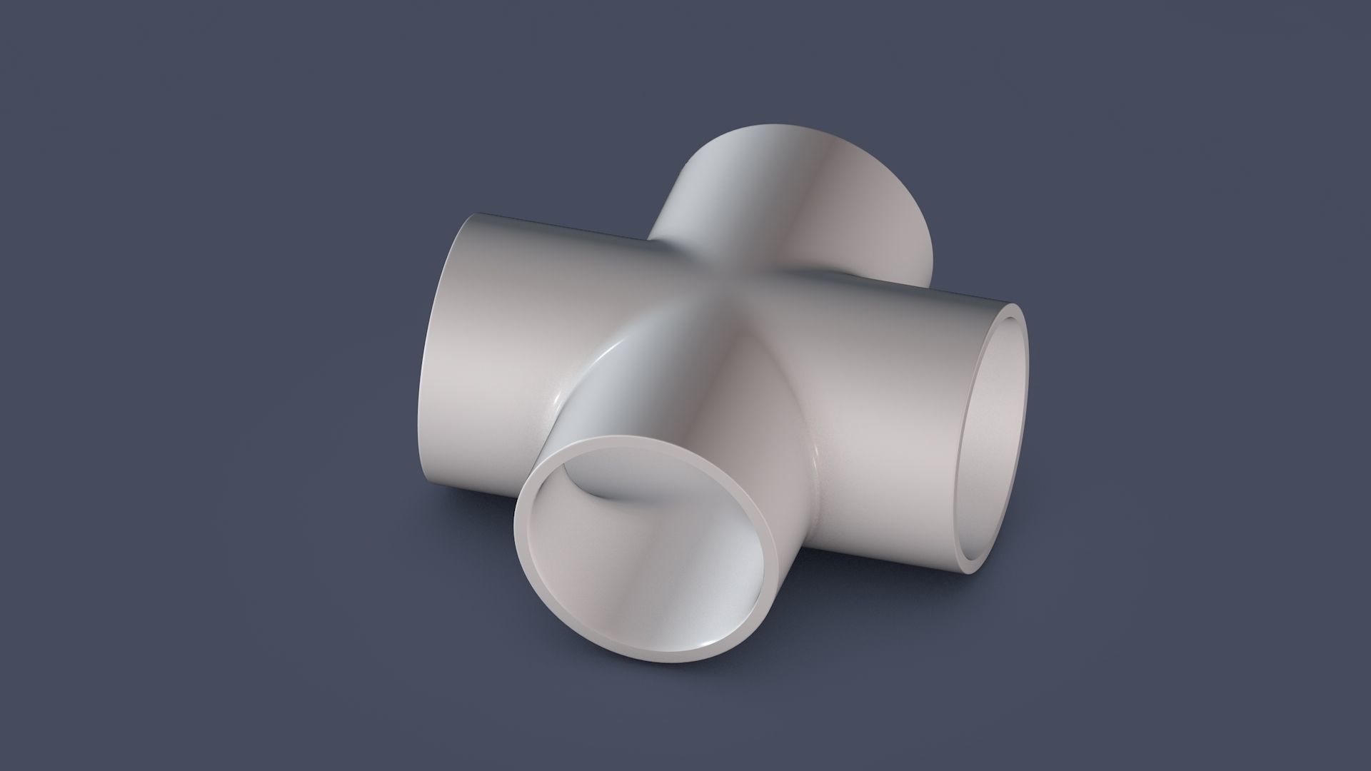 Pipe Connectors - Set of 3 3D Model Collection_5