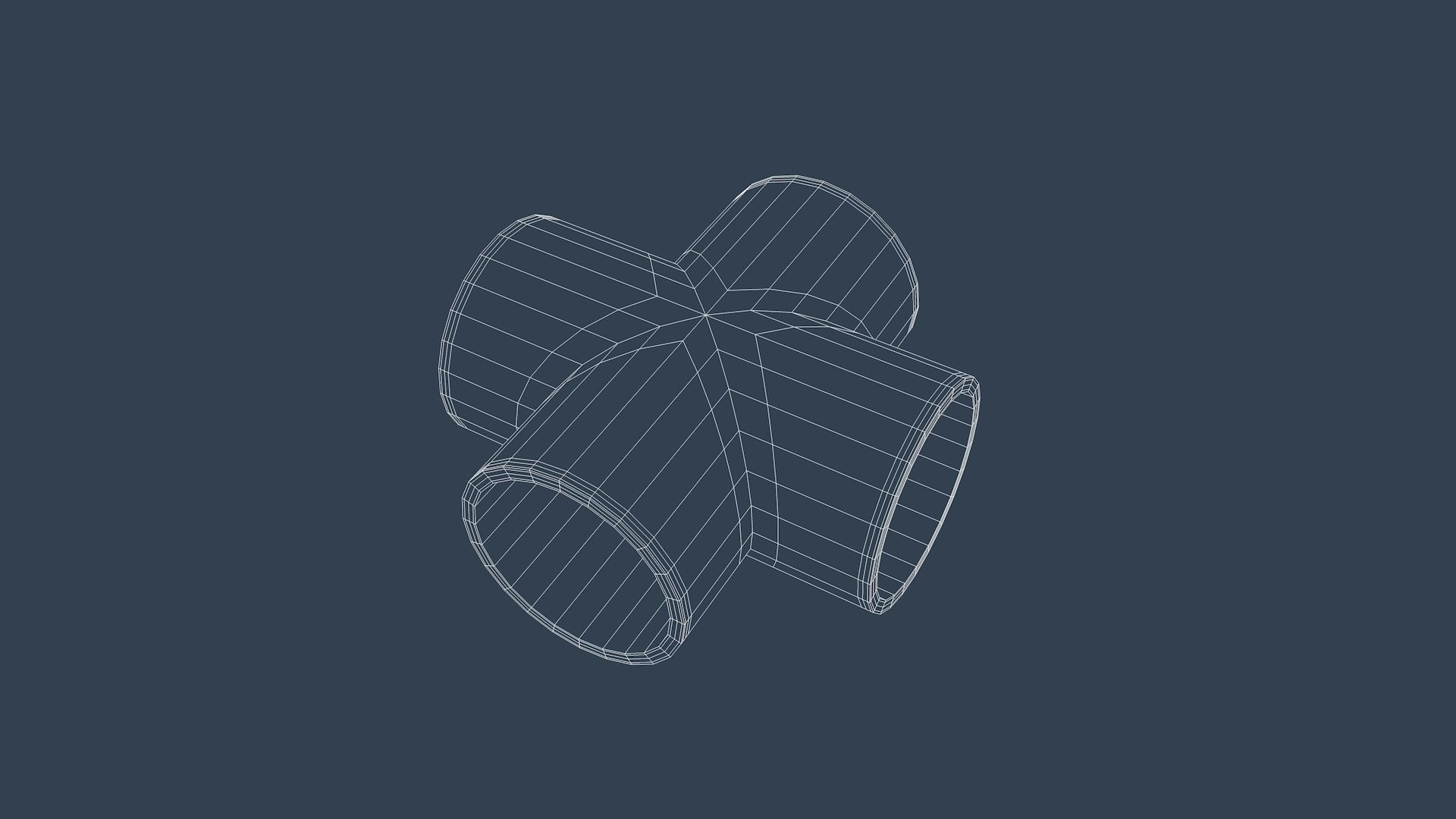 Pipe Connectors - Set of 3 3D Model Collection_10