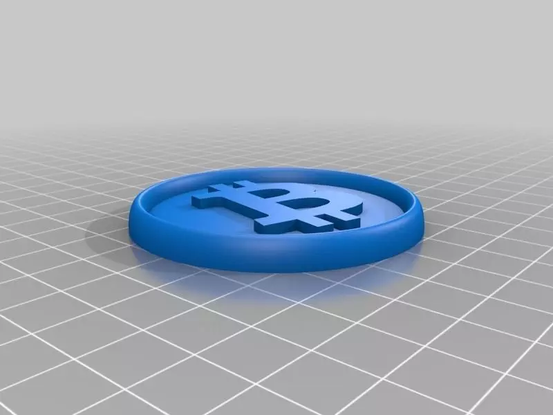 Bitcoin NFC Coin Tag Free 3D print model_0