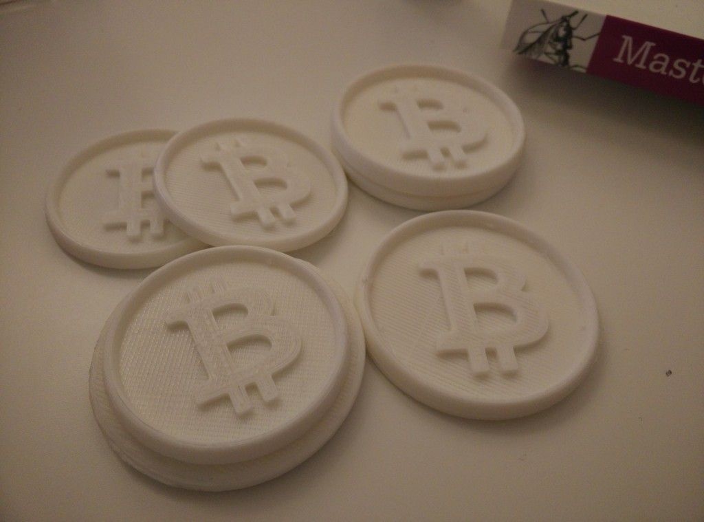 Bitcoin NFC Coin Tag Free 3D print model_4