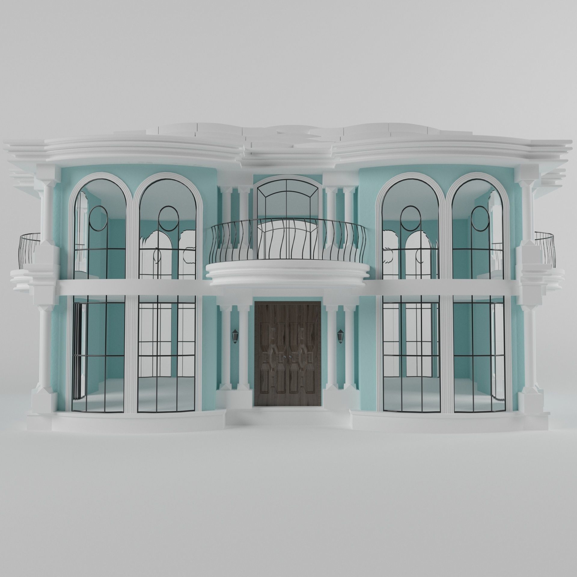 Villa04 house 3D model_8