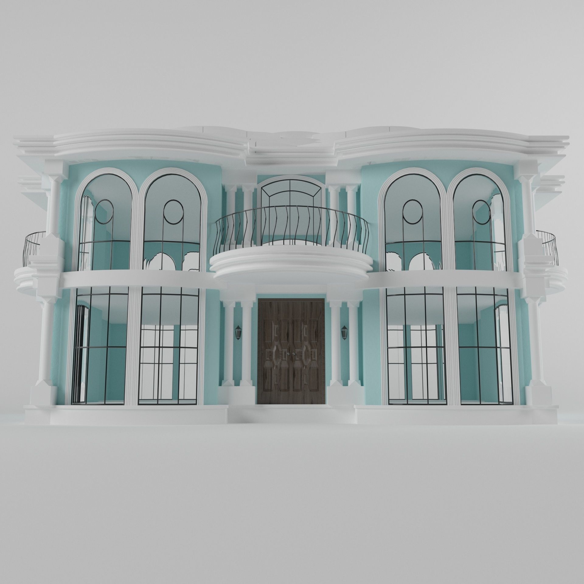 Villa04 house 3D model_4