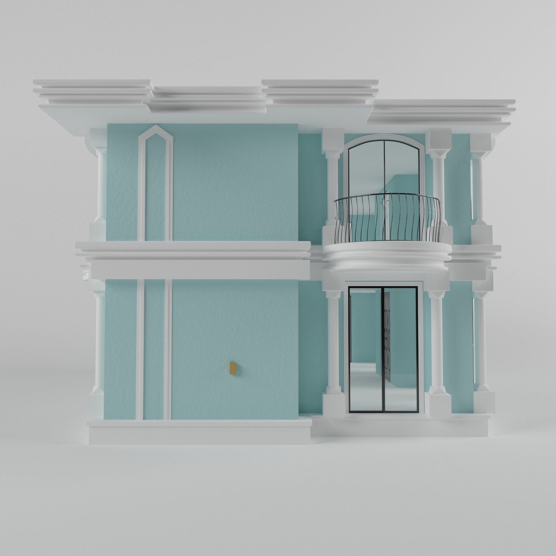 Villa04 house 3D model_2