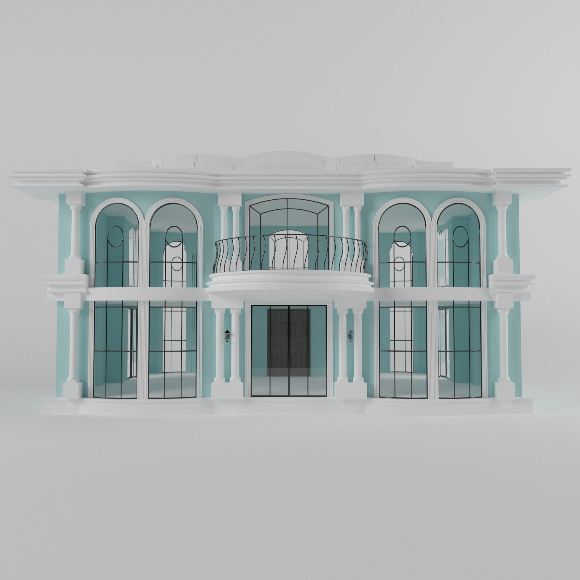 Villa04 house 3D model_1