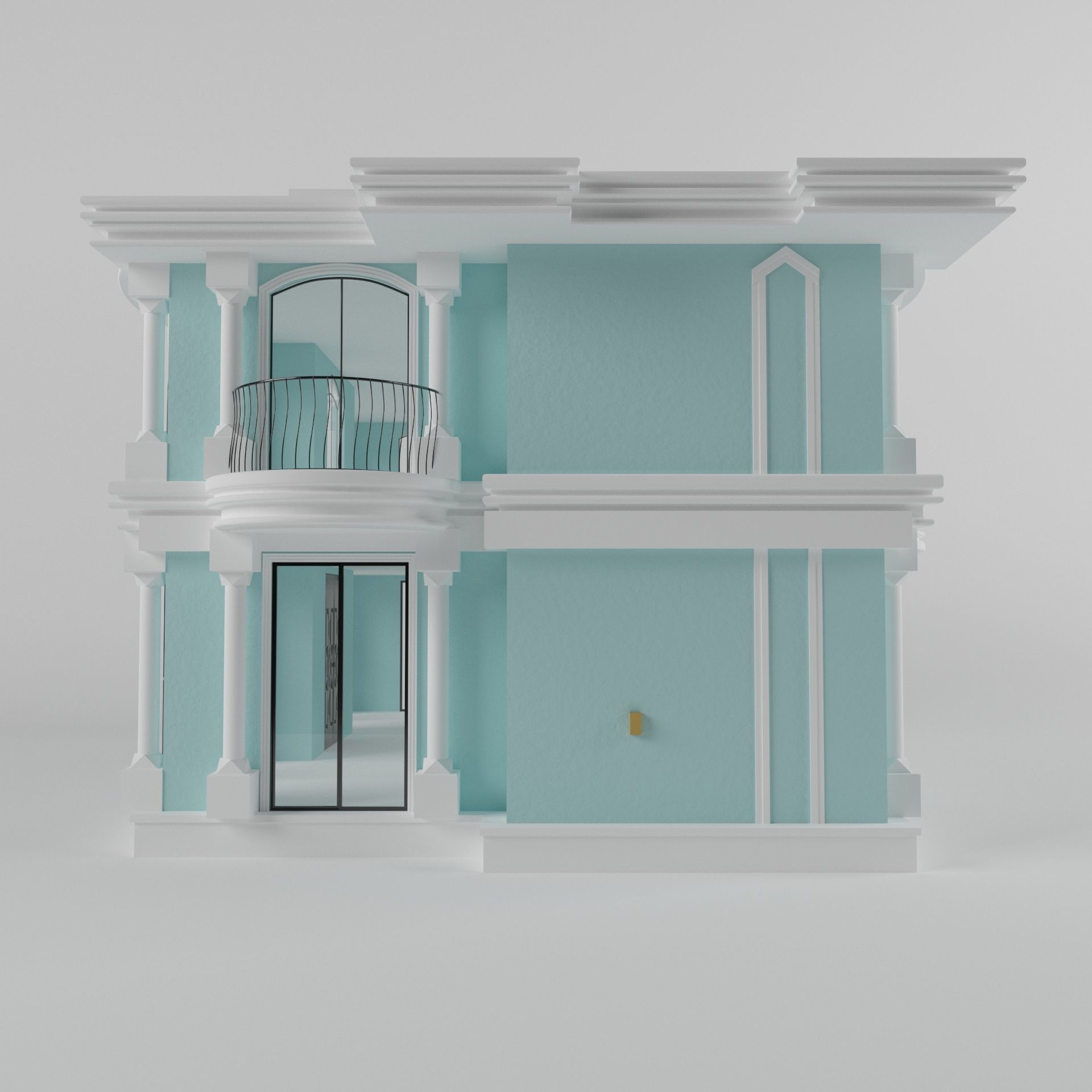 Villa04 house 3D model_6