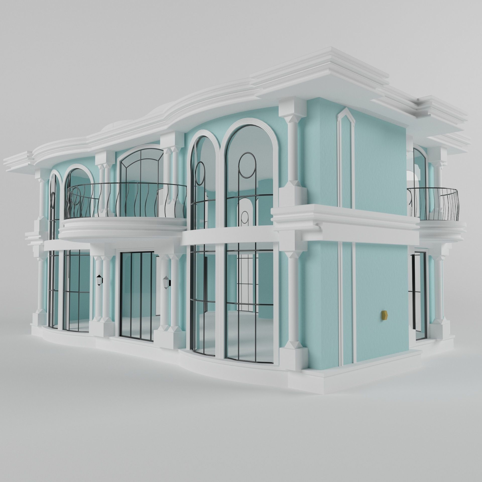 Villa04 house 3D model_7