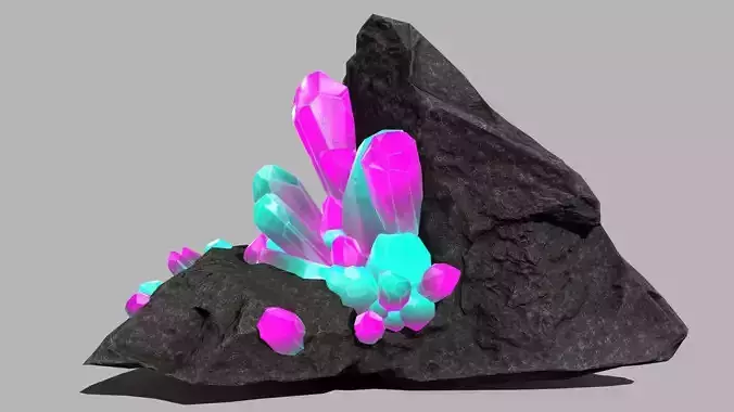 Crystal Set rock with crystals