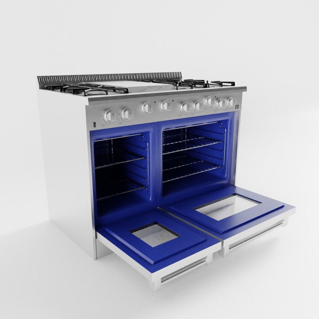 Kitchen Gas Range 3D model_4
