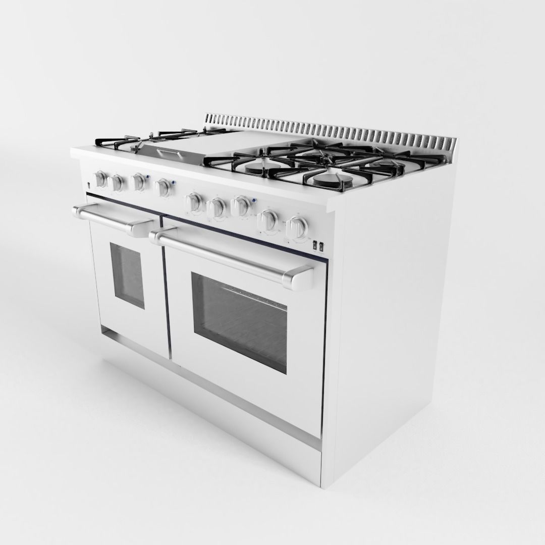 Kitchen Gas Range 3D model_1