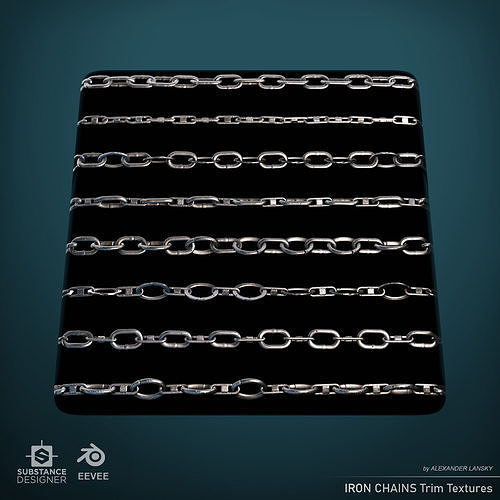 Simple Iron Chains Trim Texture