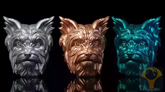 Yorkshire terrier Free 3D print model