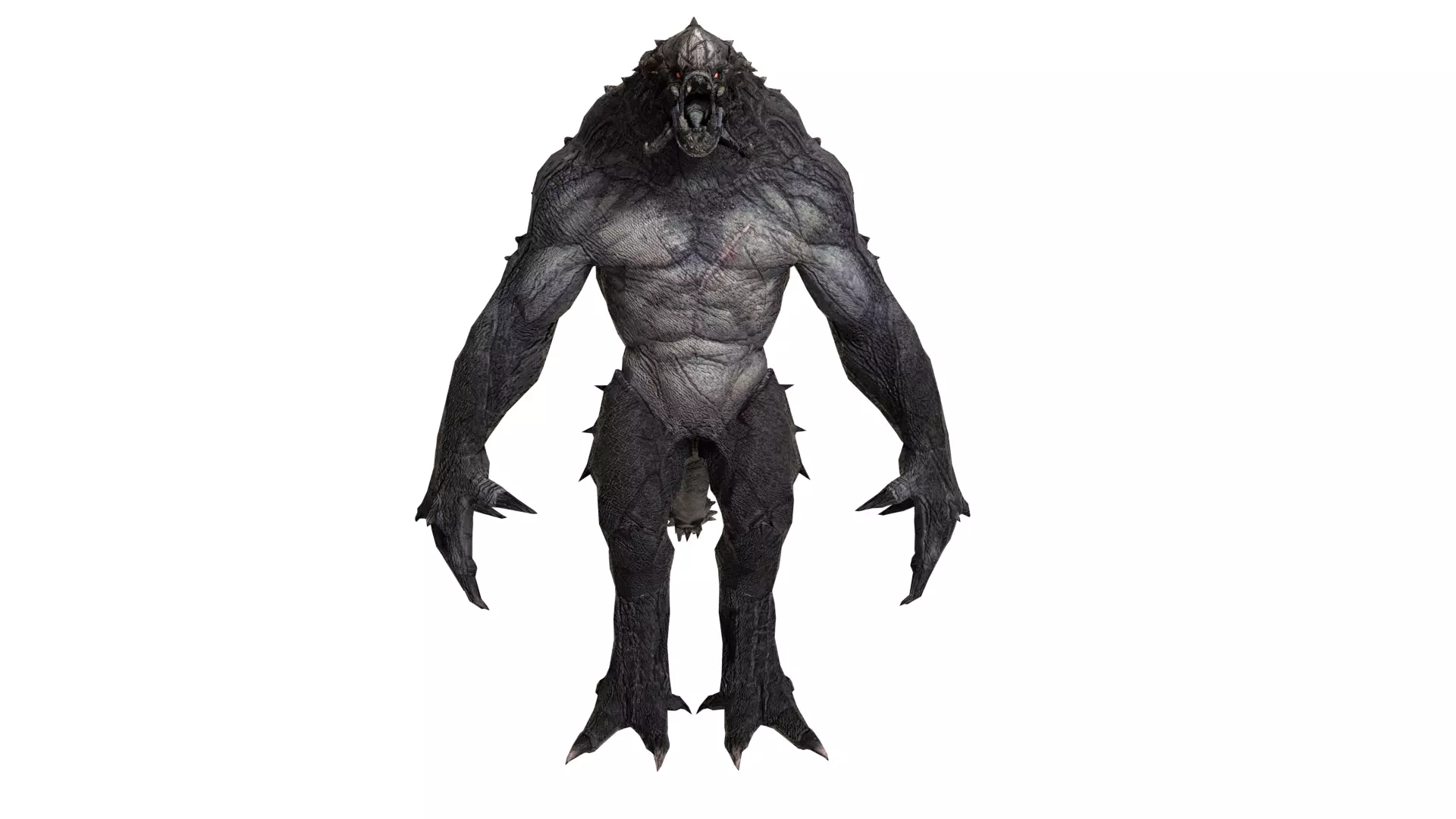 monster creature with long arms and legs 3D model