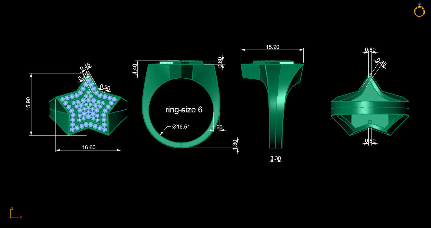 Ring STAR 3D print model_15