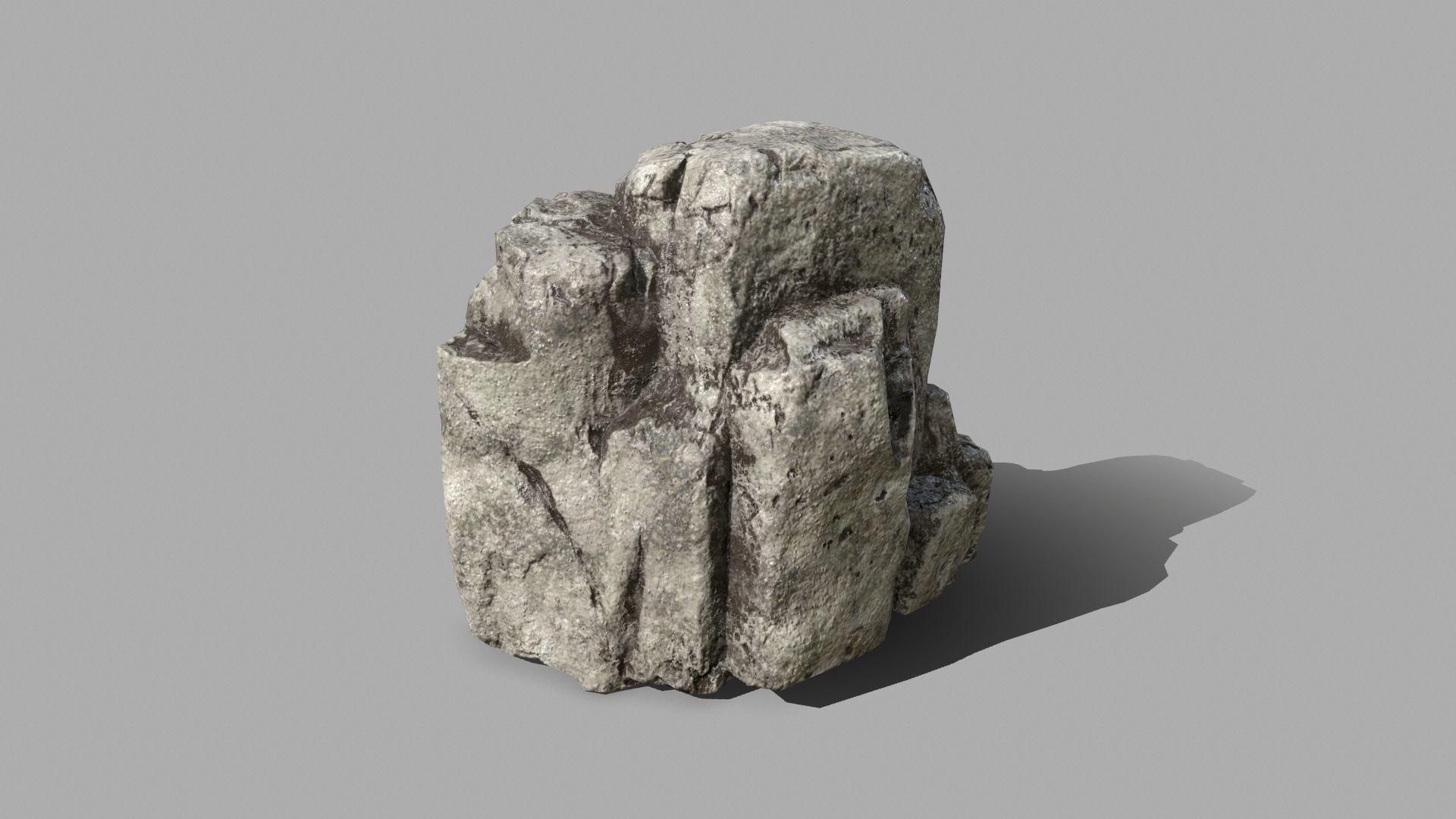 Rock Set Low-poly 3D model_17