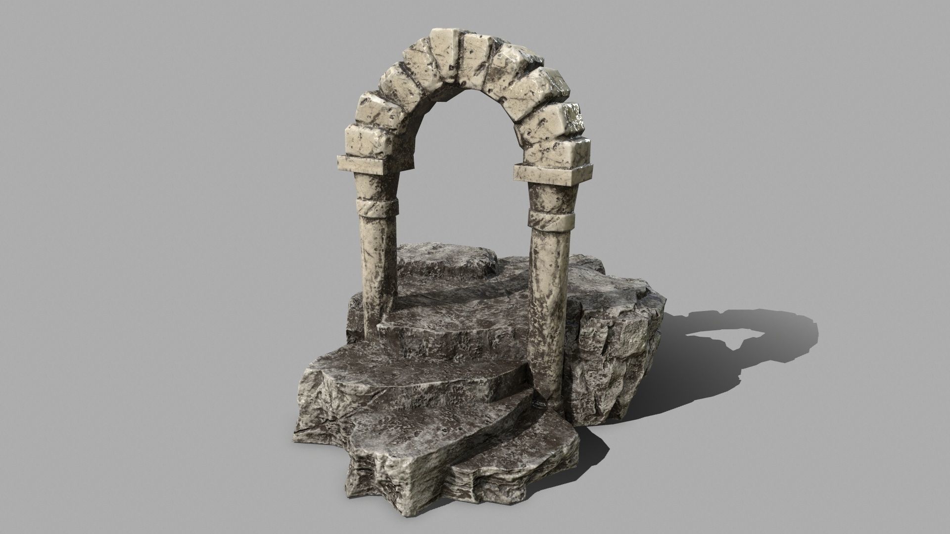 Rock Set Low-poly 3D model_12