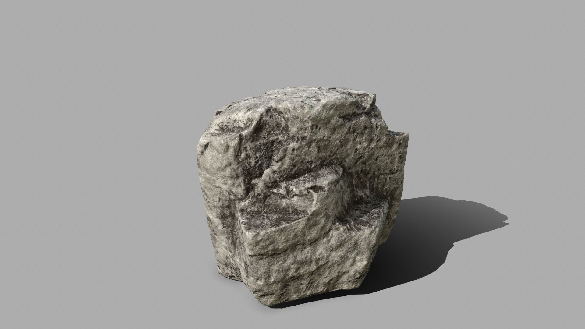 Rock Set Low-poly 3D model_5