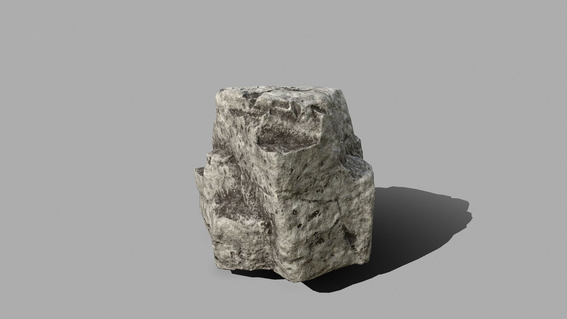 Rock Set Low-poly 3D model_6