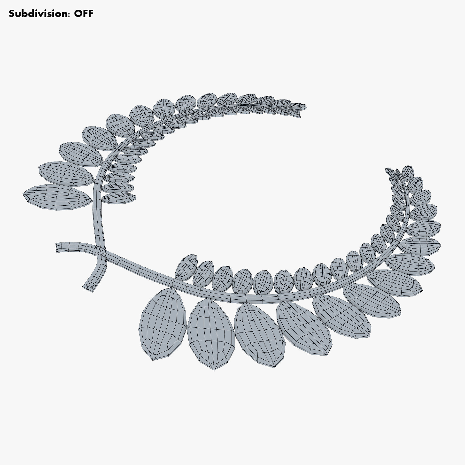 Wreath Emblem Gold v 1 3D model_20